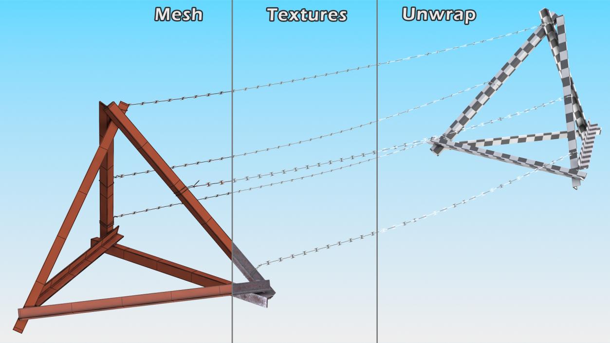 3D Razor Wire Entanglement Barrier