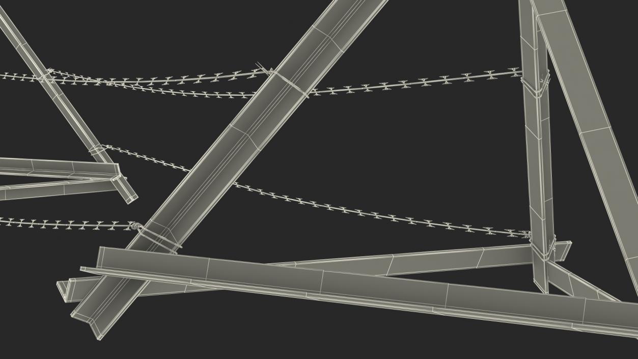 3D Razor Wire Entanglement Barrier