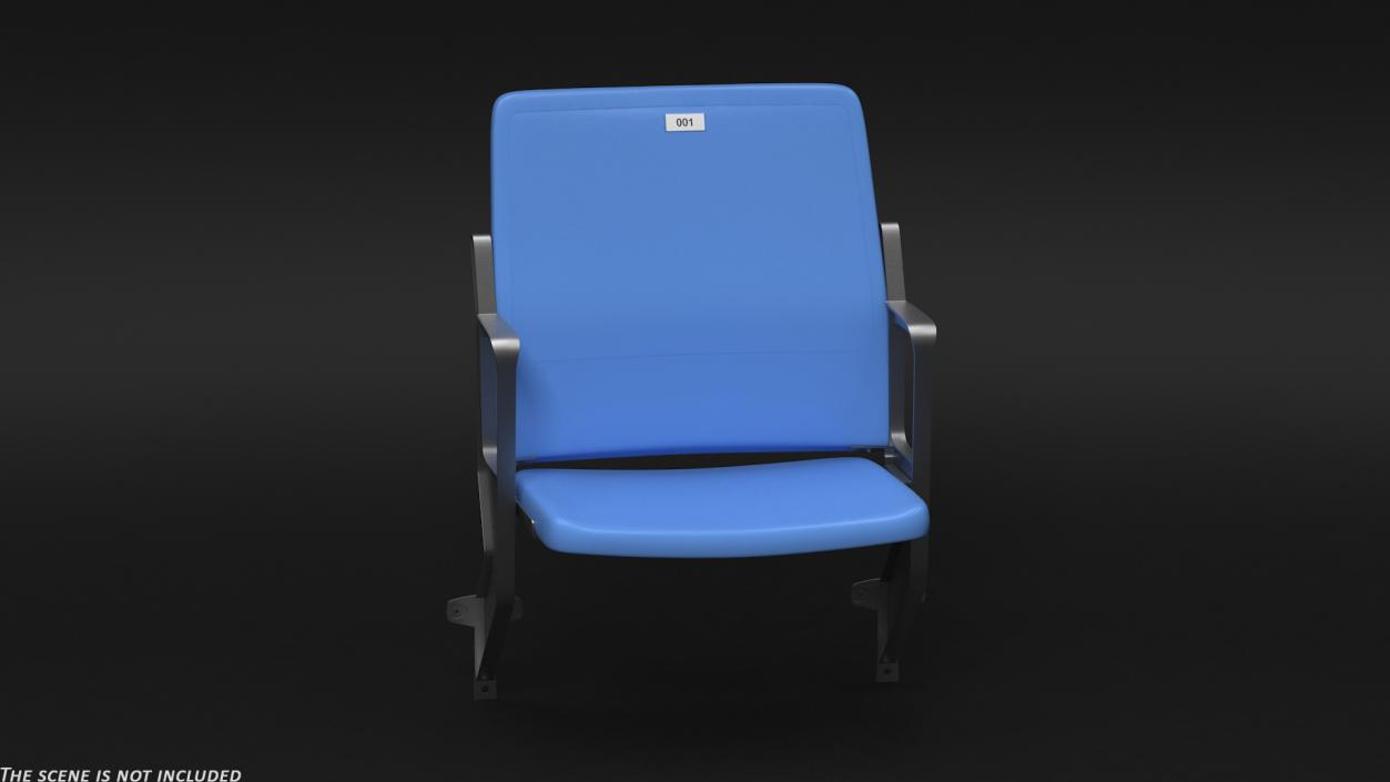 3D Plastic Stadium Seat Open Wall Mount