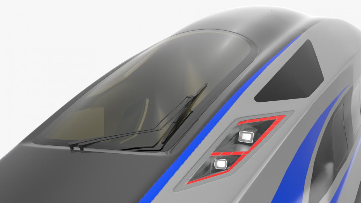 3D High Speed Bullet Train model