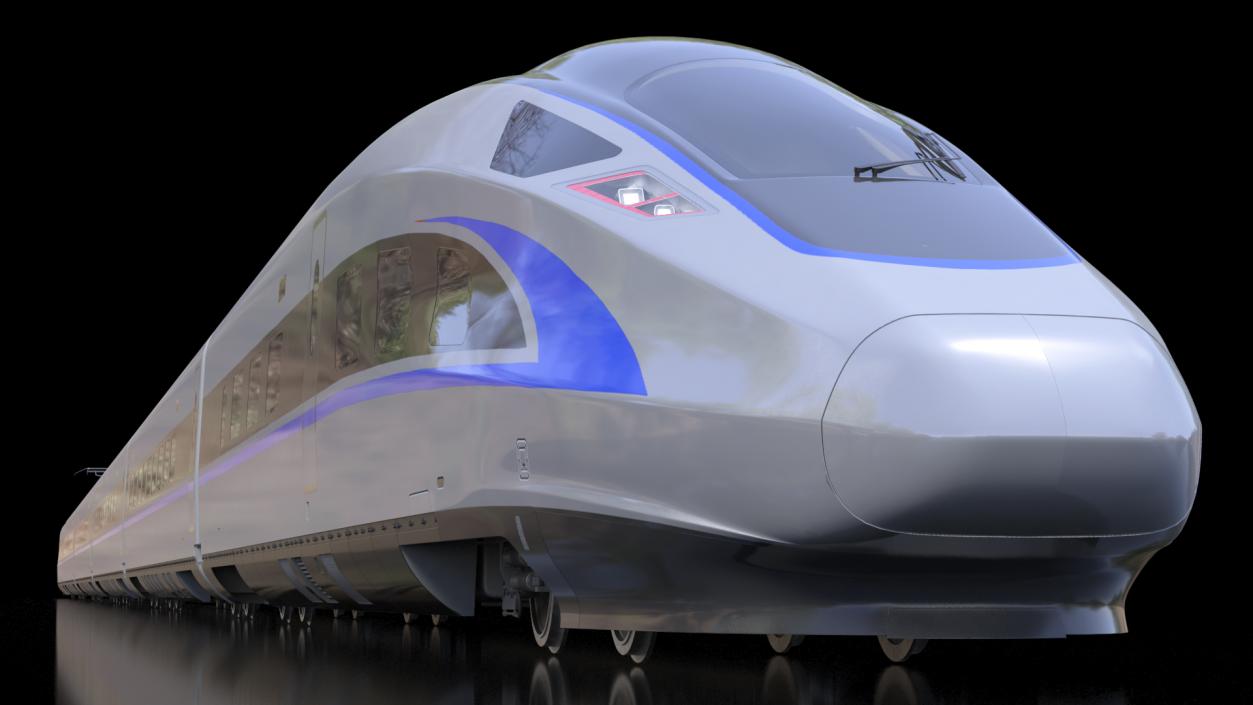 3D High Speed Bullet Train model