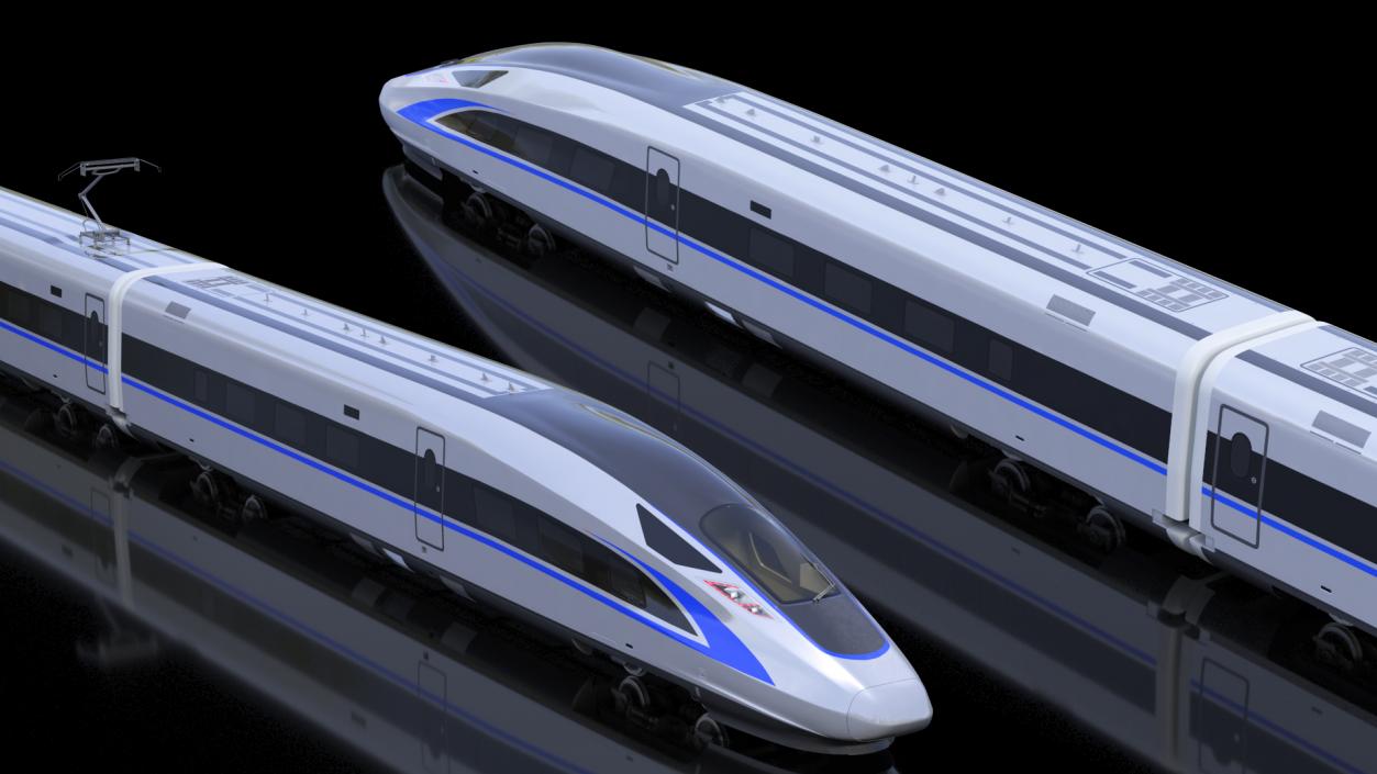 3D High Speed Bullet Train model