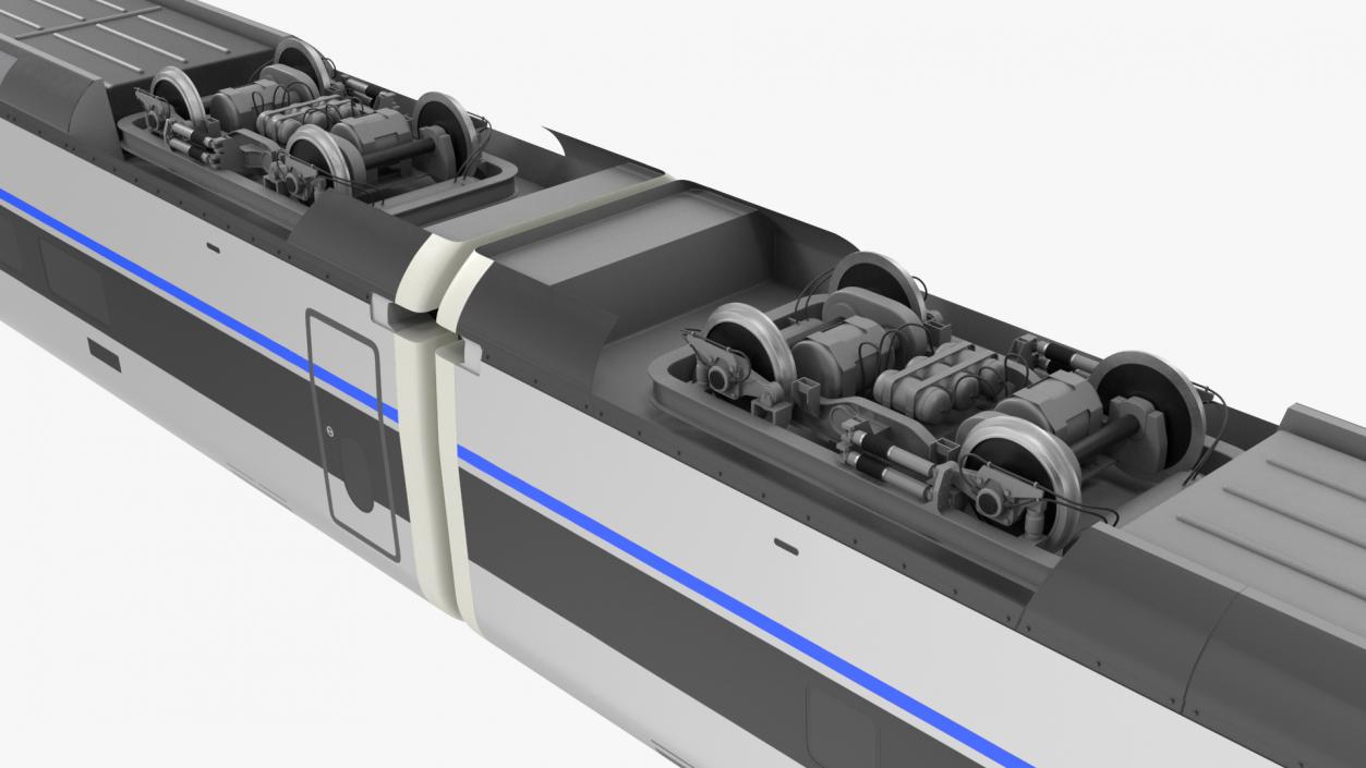 3D High Speed Bullet Train model