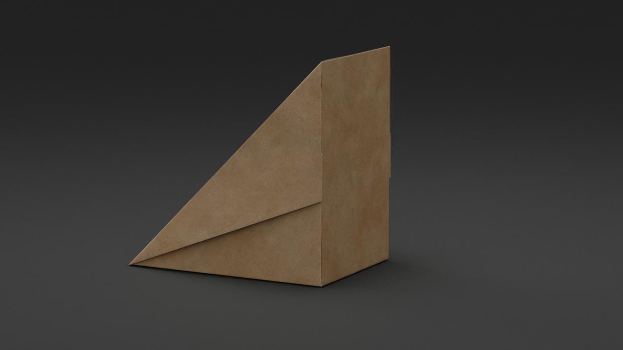 Paperboard Large Sandwich Box 3D model