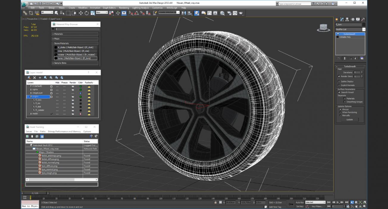 Nissan Wheel 3D