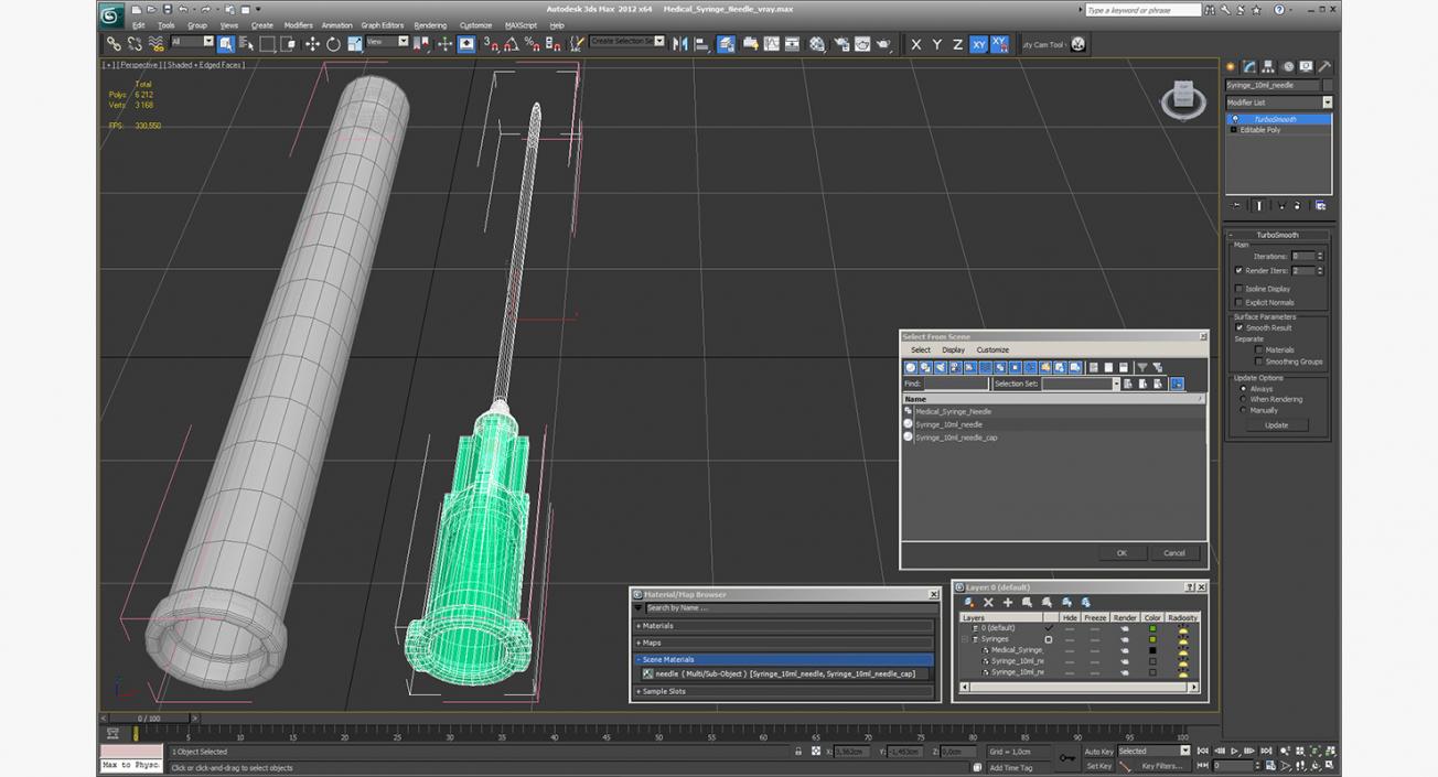 Medical Syringe Needle 3D