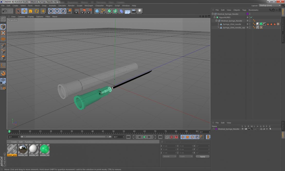 Medical Syringe Needle 3D