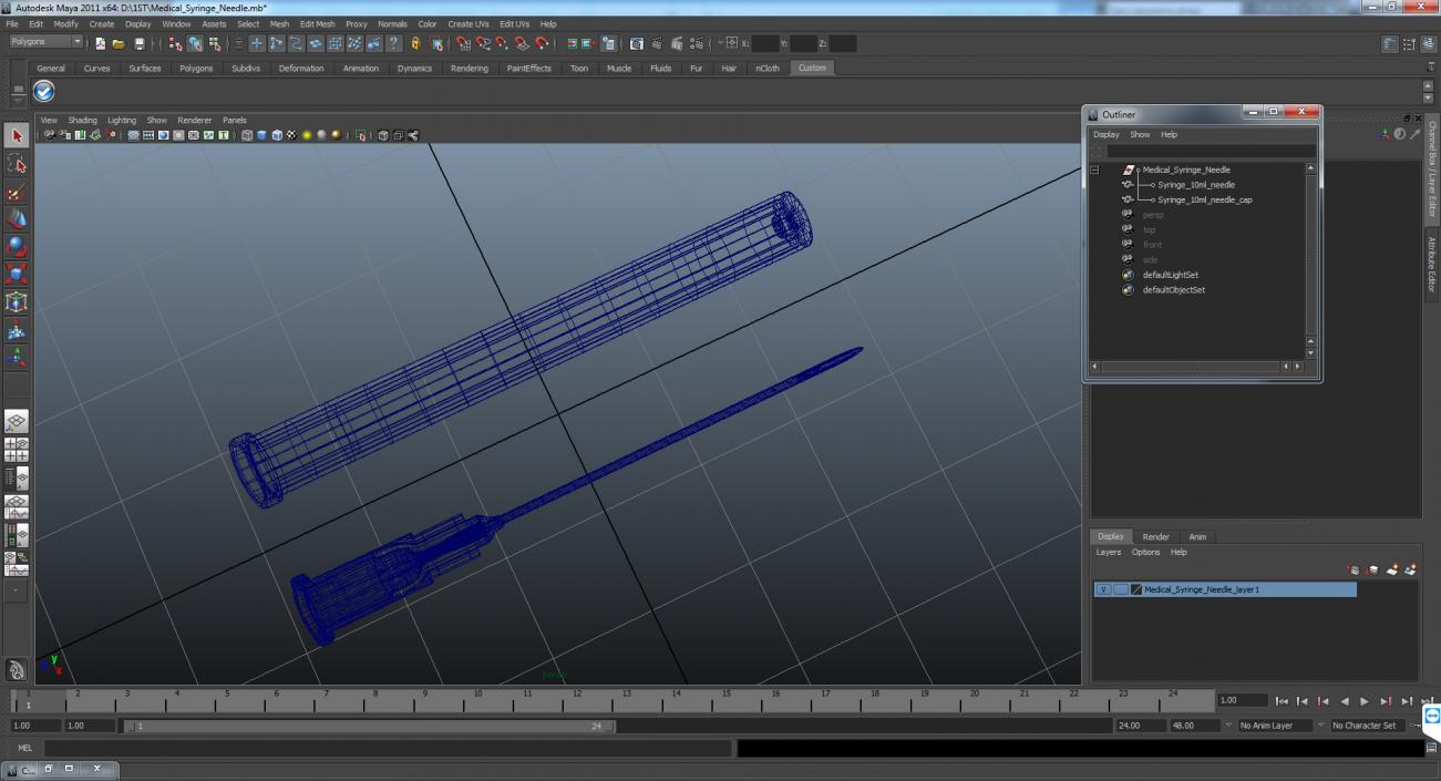 Medical Syringe Needle 3D