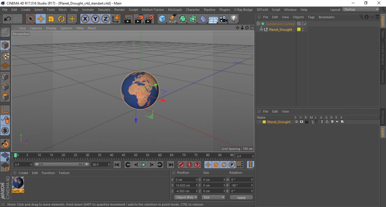 Planet Drought 3D model