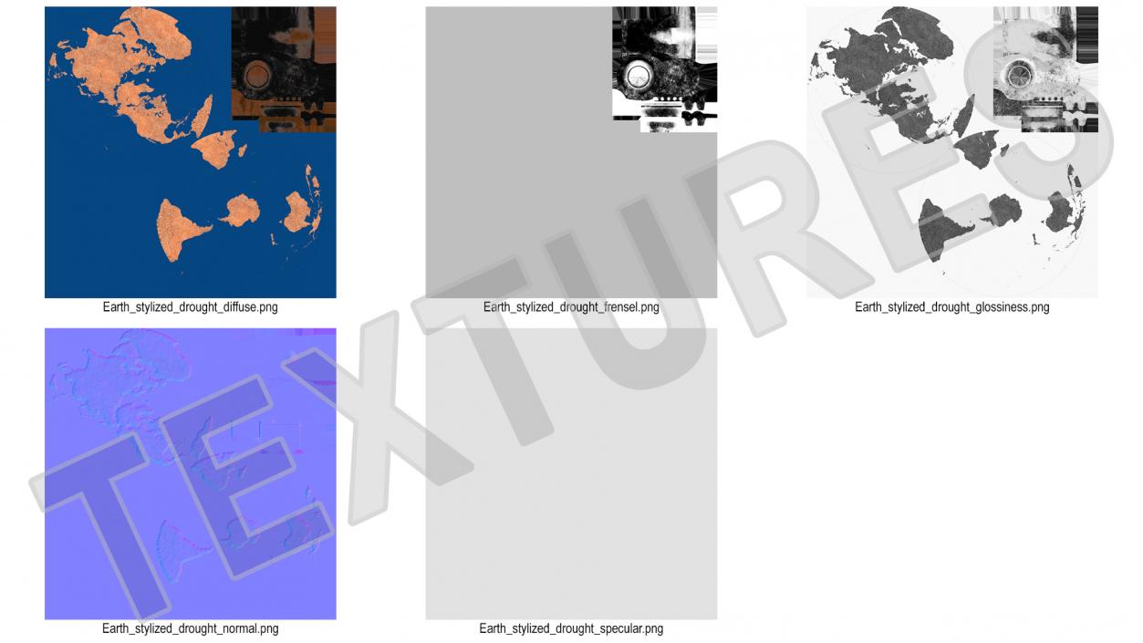 Planet Drought 3D model