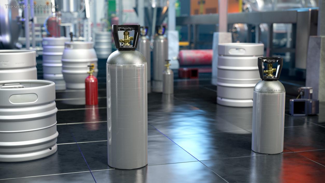 3D model Beverage Gas Supplies Cylinder