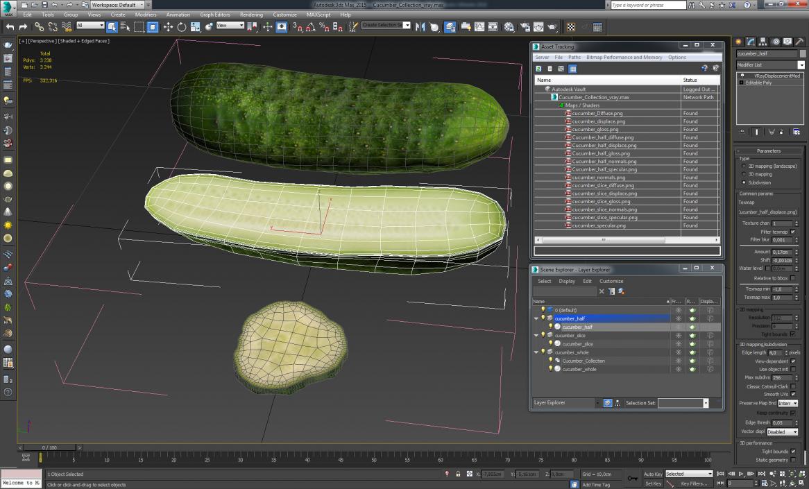 Cucumber Collection 3D model