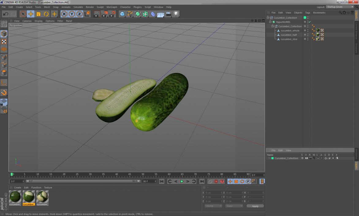 Cucumber Collection 3D model