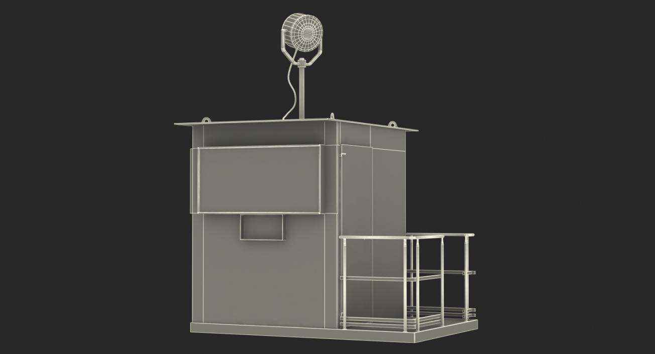 3D model Military Guard Cabin