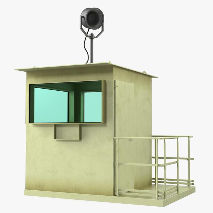 3D model Military Guard Cabin