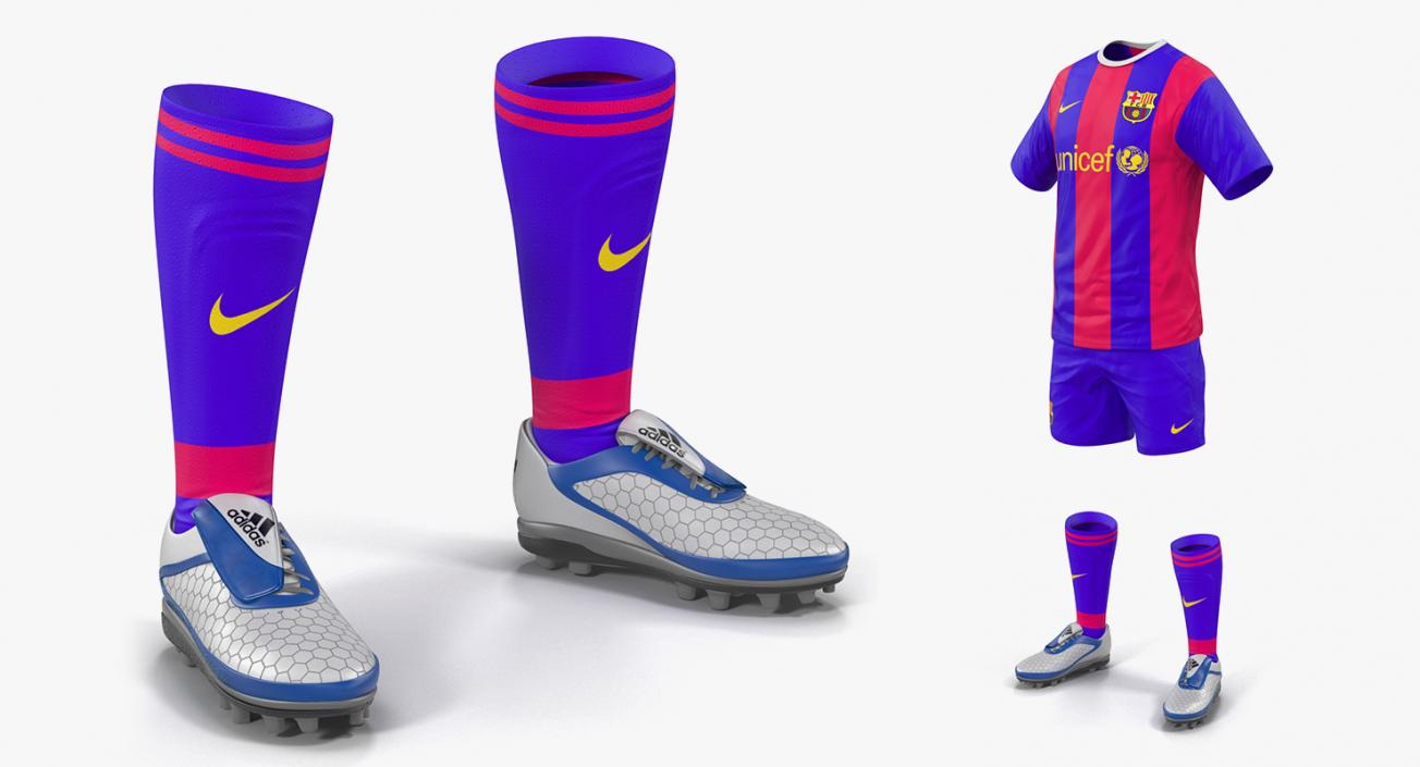 3D Soccer Uniforms Collection 2 model