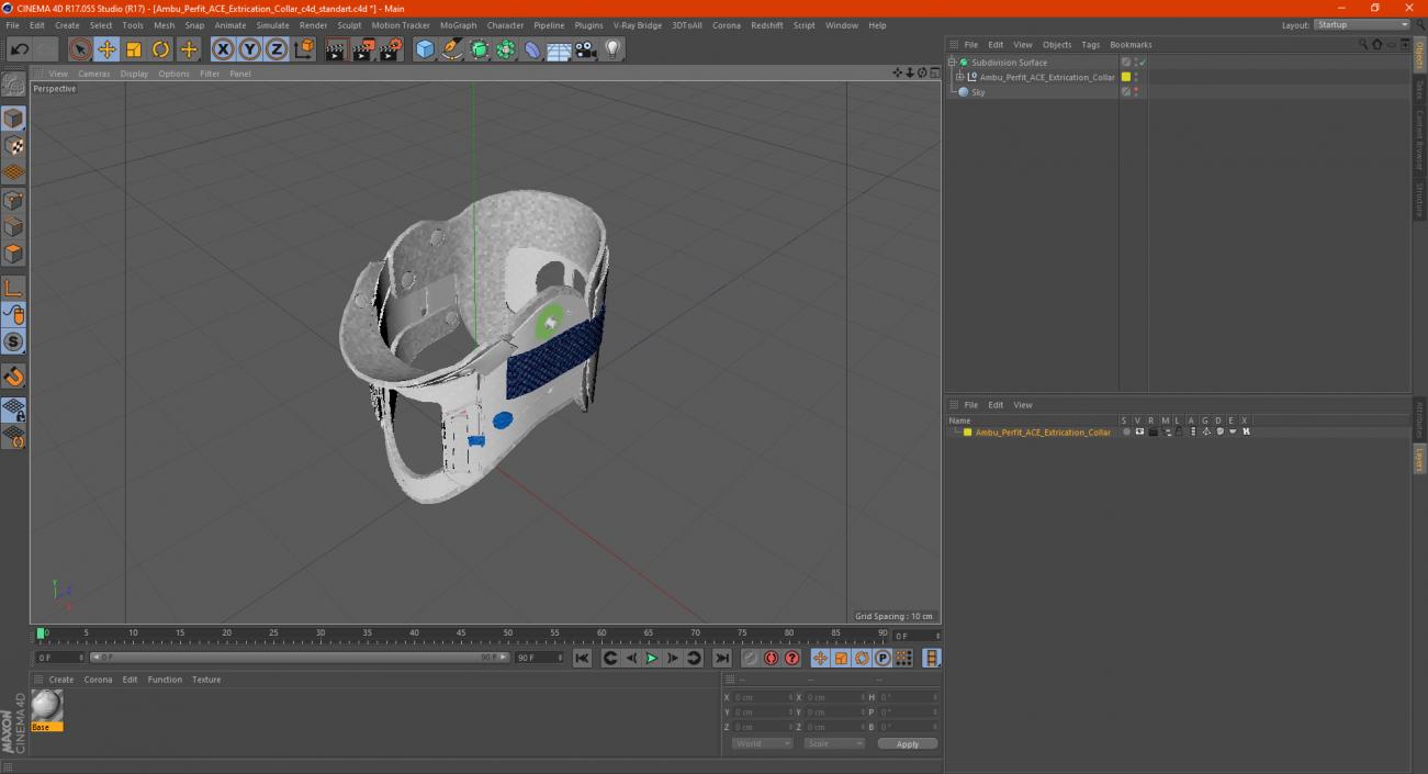 Ambu Perfit ACE Extrication Collar 3D model