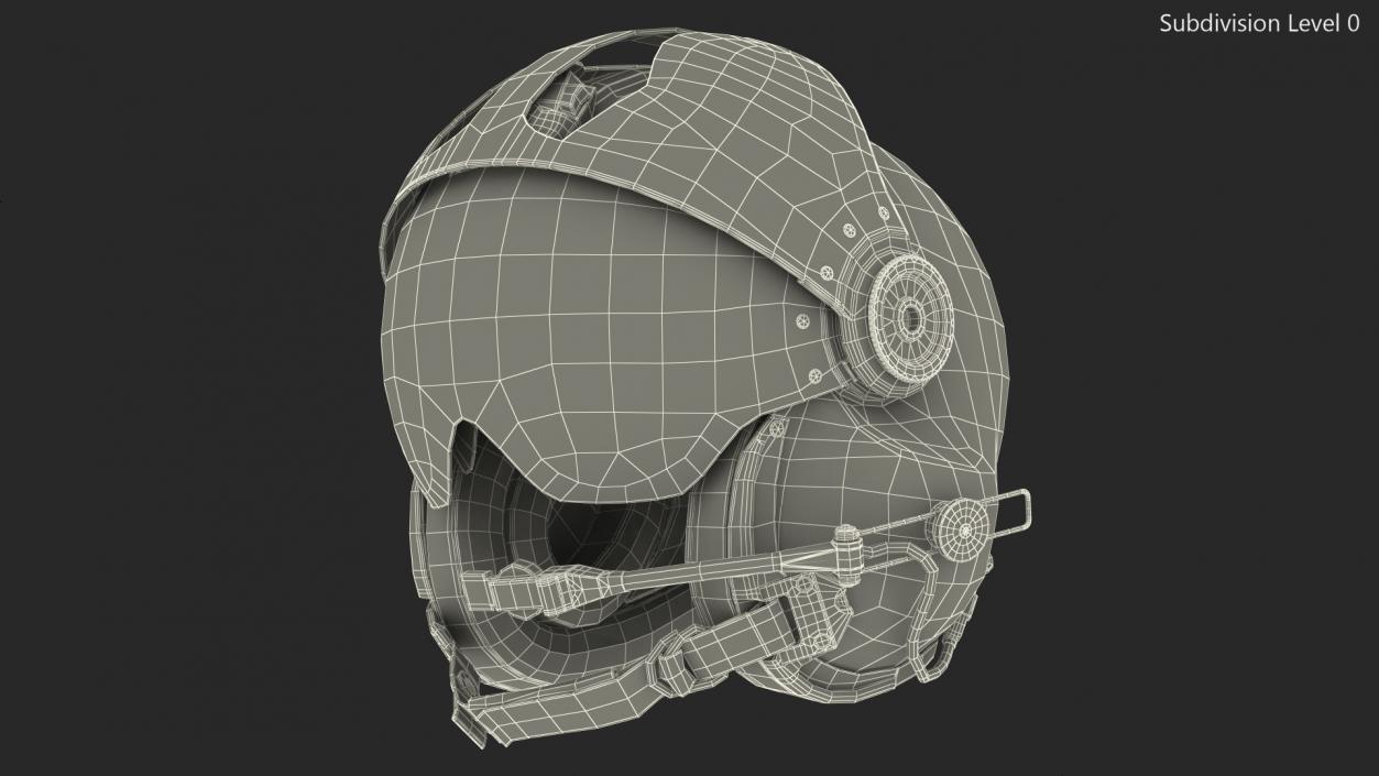 Evolution 252 Flight Helmet 3D