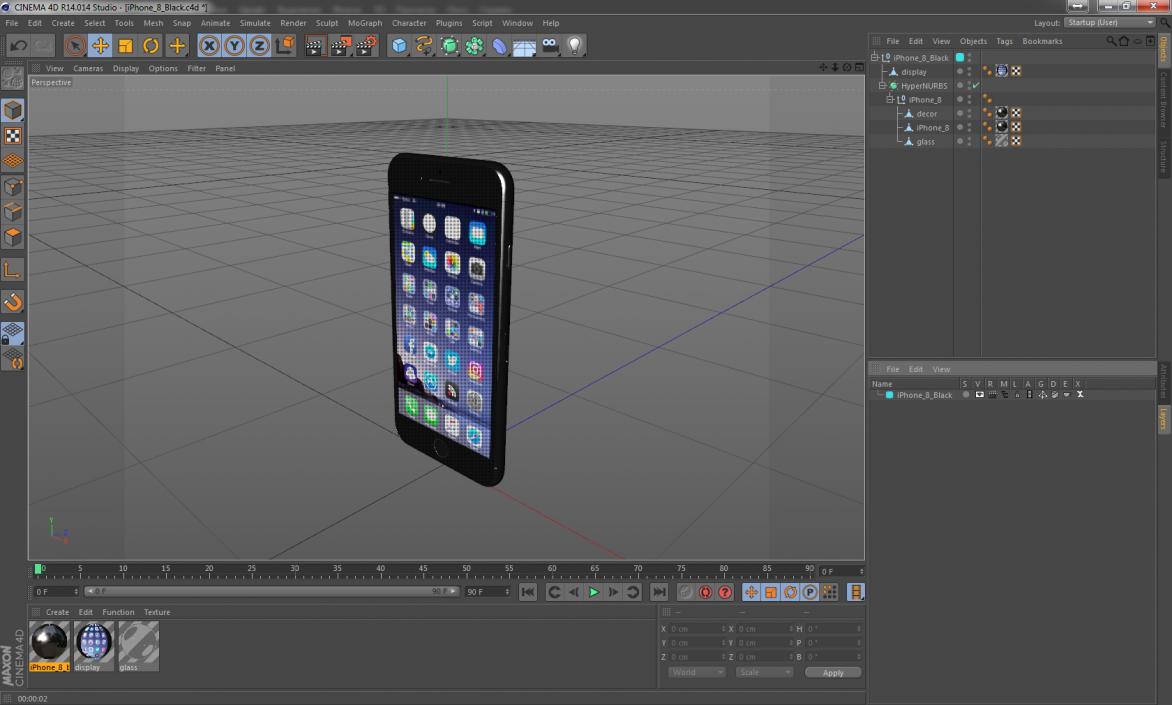 iPhone 8 Black 3D model