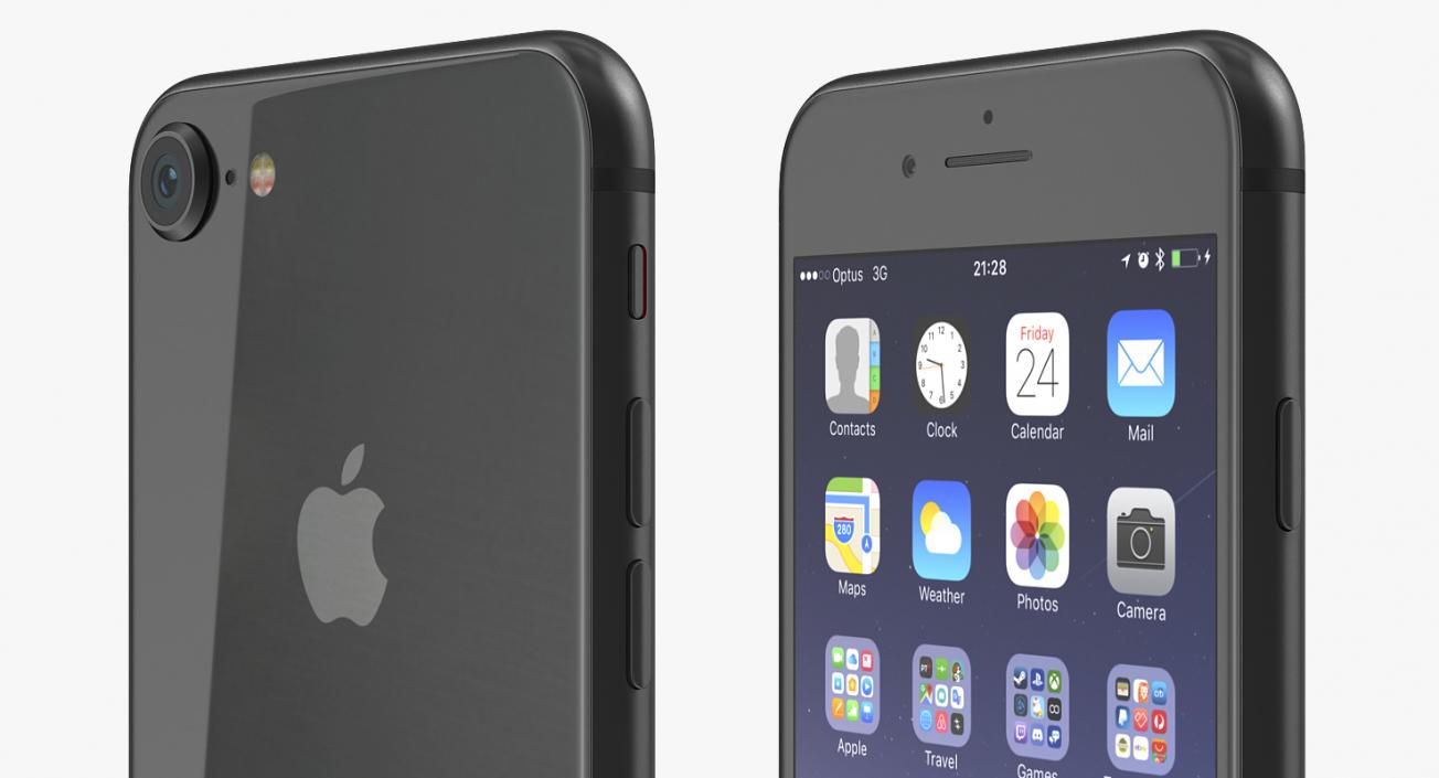 iPhone 8 Black 3D model