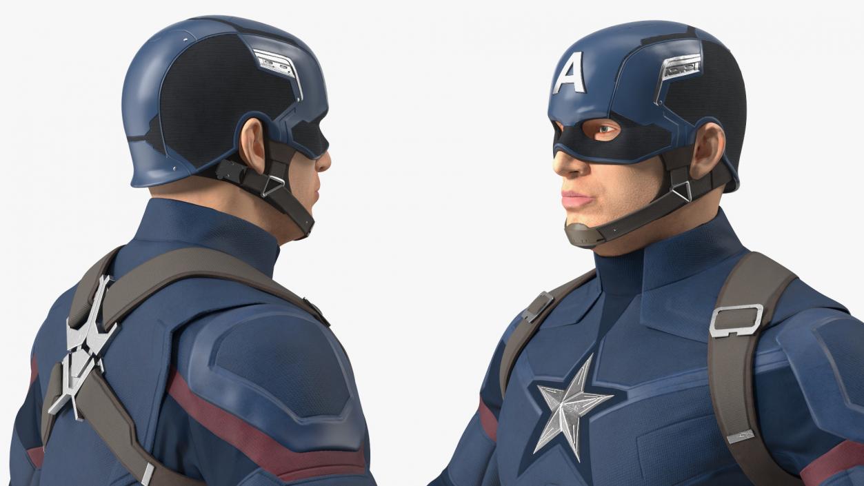 3D model Captain America Character