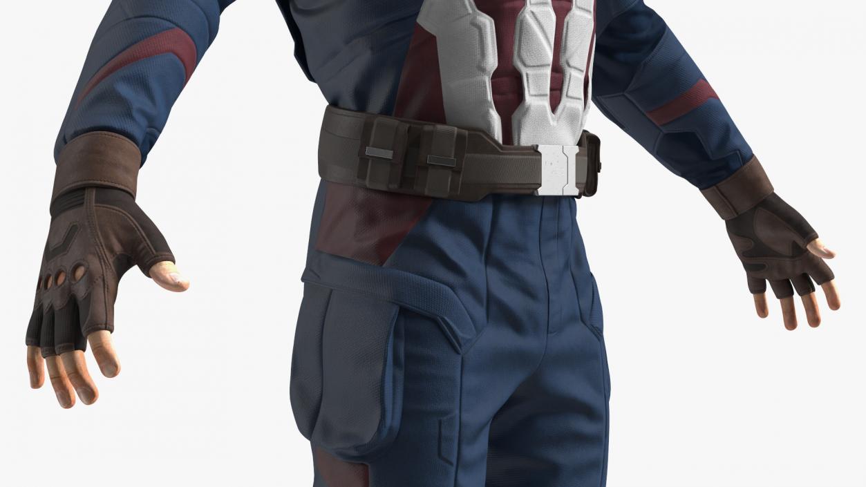 3D model Captain America Character