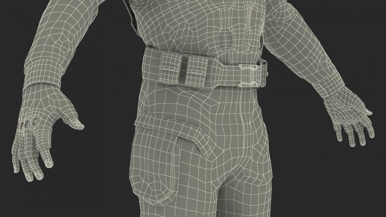 3D model Captain America Character