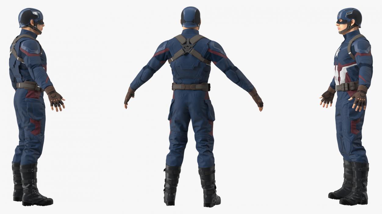 3D model Captain America Character