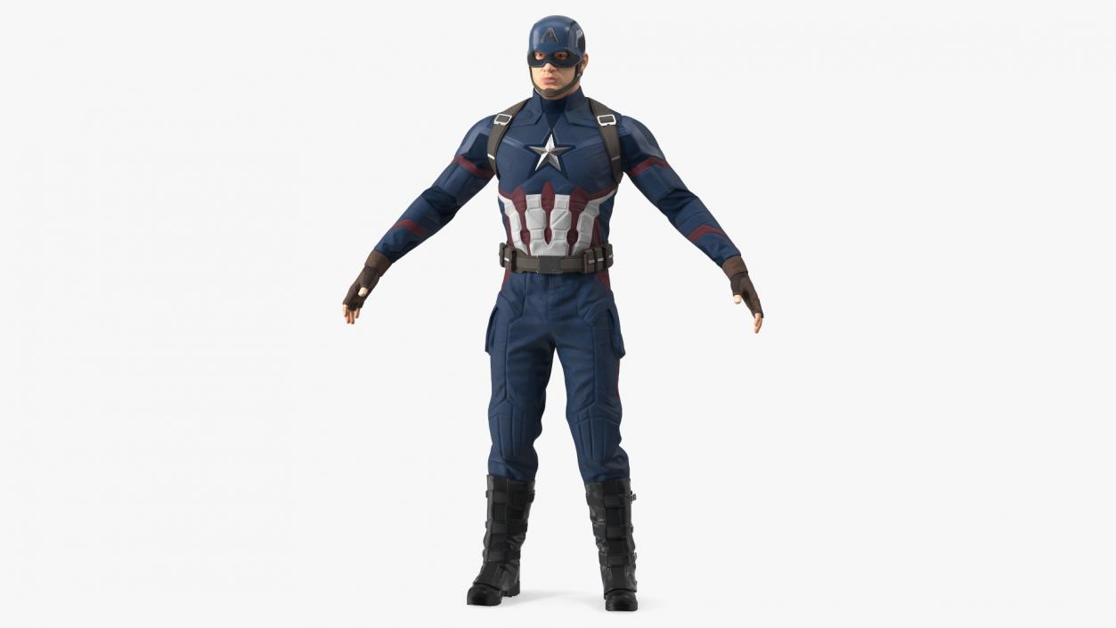 3D model Captain America Character