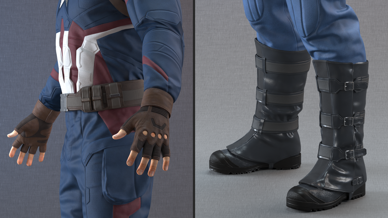 3D model Captain America Character