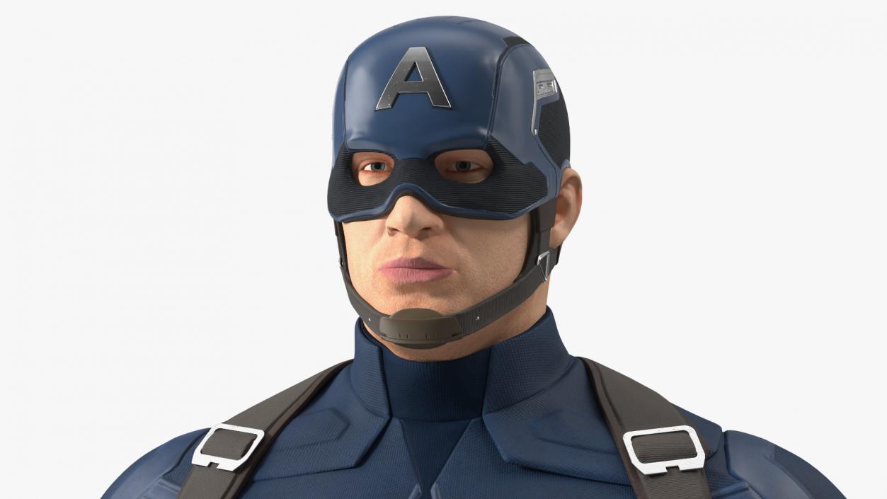 3D model Captain America Character