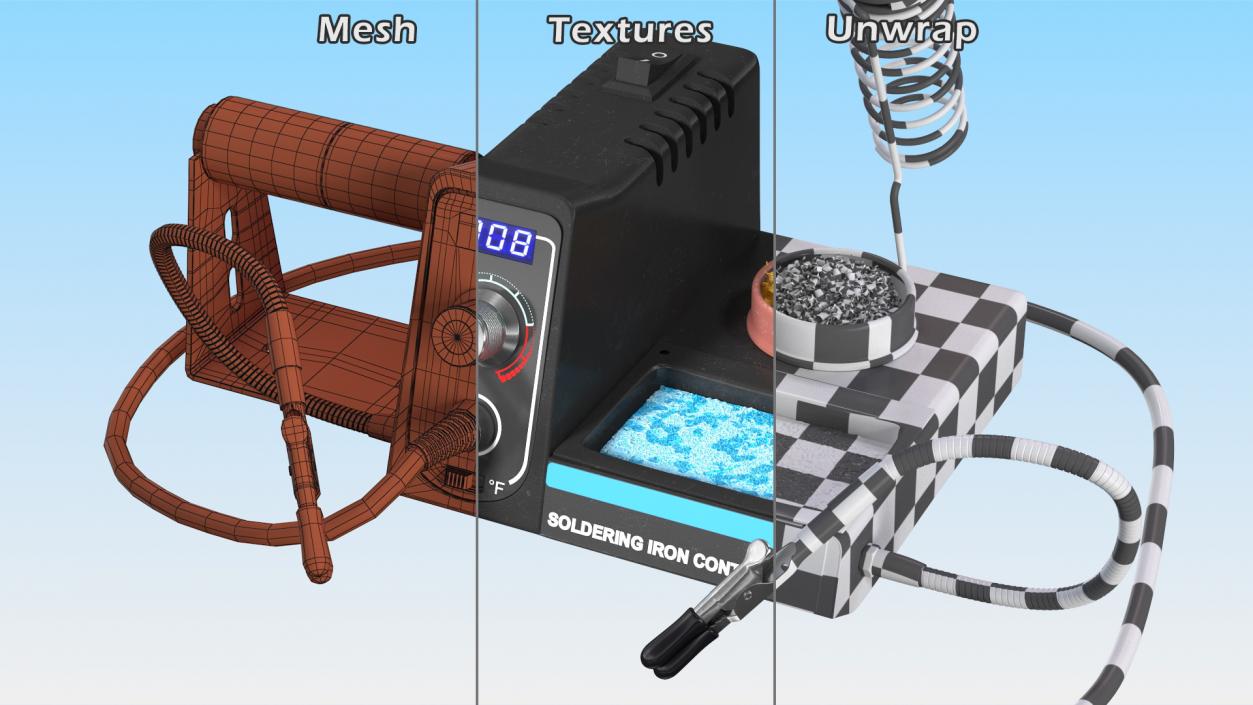 3D Soldering Iron Station Kit