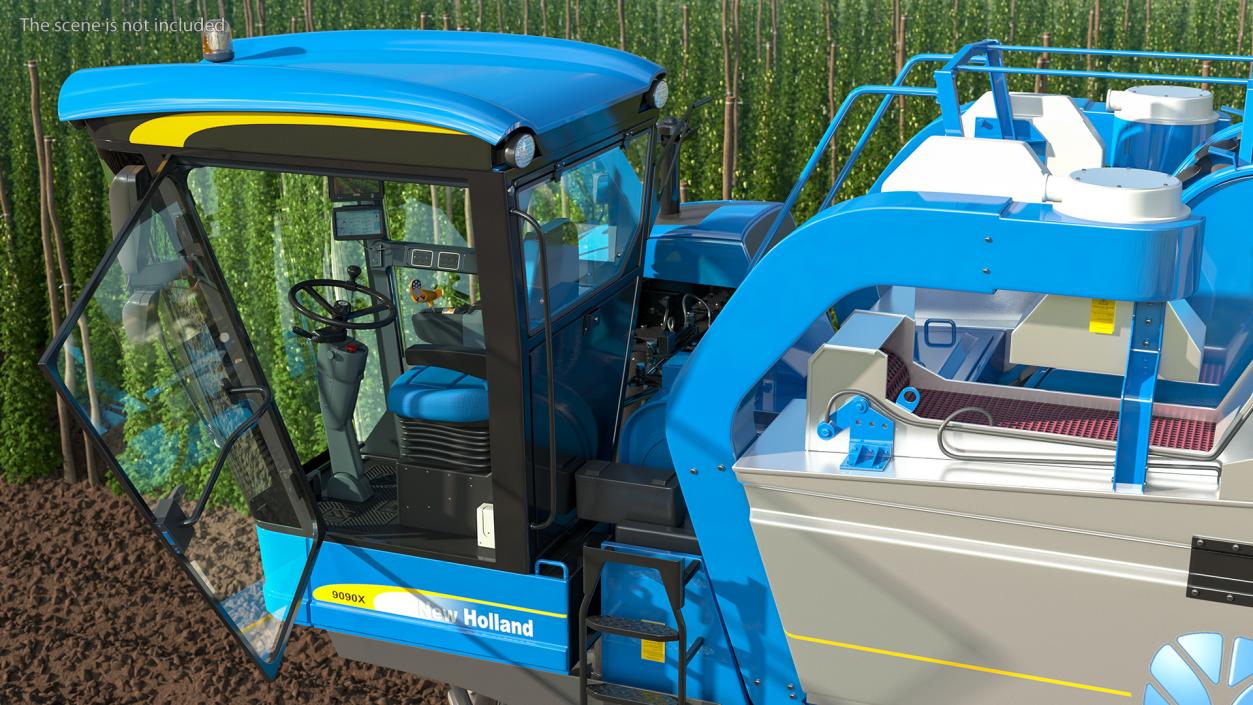 BRAUD 9090X Harvester Cabin 3D