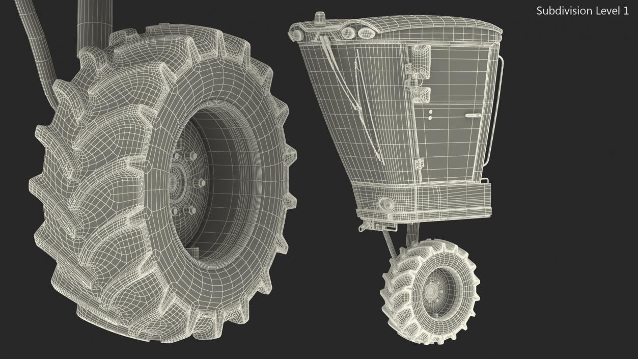 BRAUD 9090X Harvester Cabin 3D