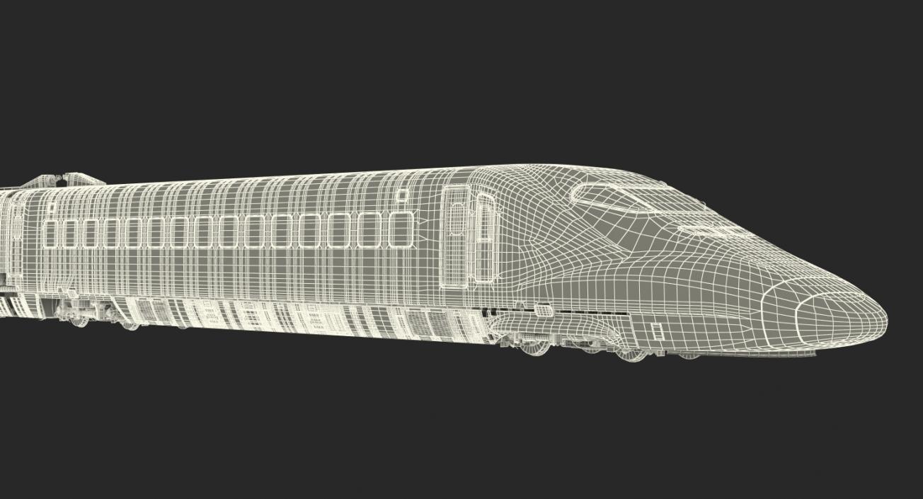 3D model Bullet Train JR700 Japan Railways Rigged