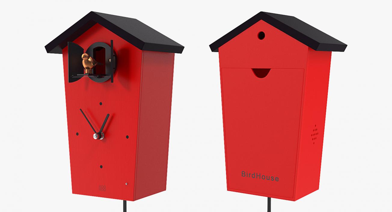 3D Rigged Cuckoo Clocks Collection