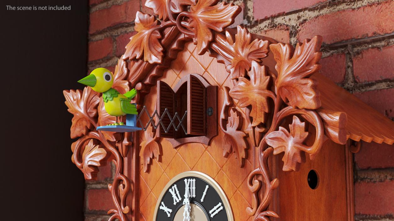 3D Rigged Cuckoo Clocks Collection