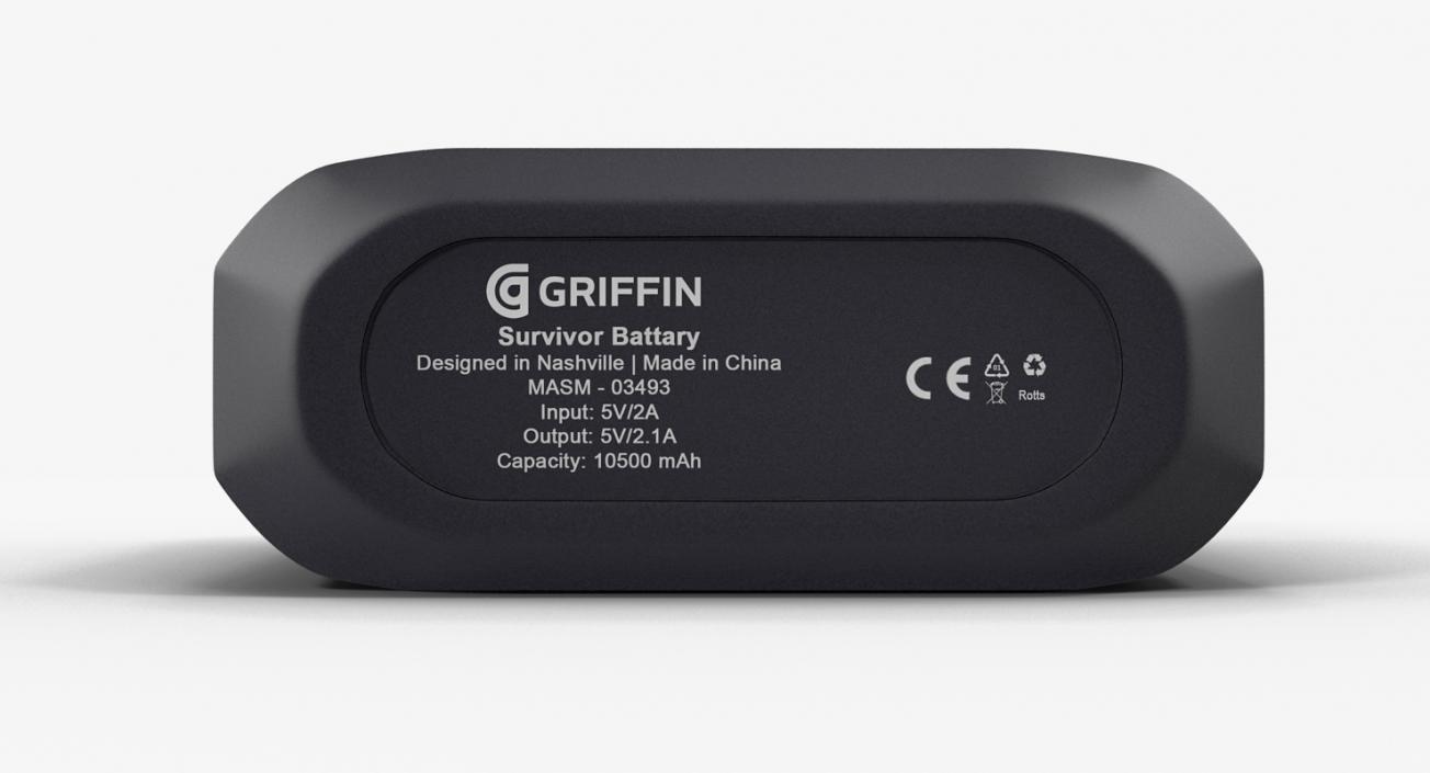 3D model Survivor Power Bank Battery Griffin