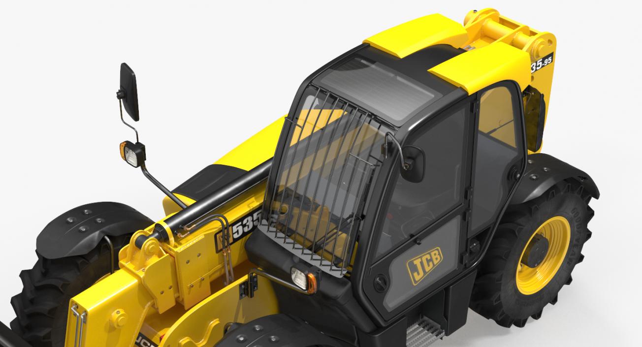 3D Telehandler Forklift Scoop Bucket JCB 535