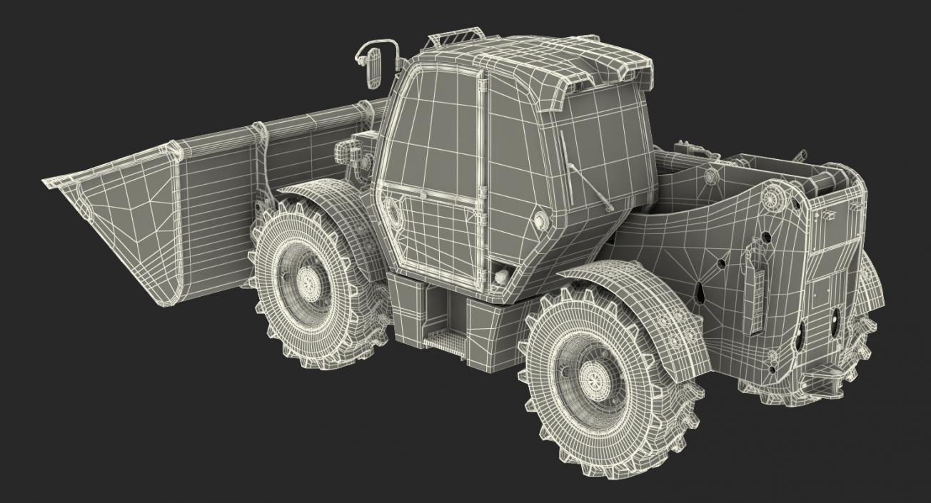 3D Telehandler Forklift Scoop Bucket JCB 535