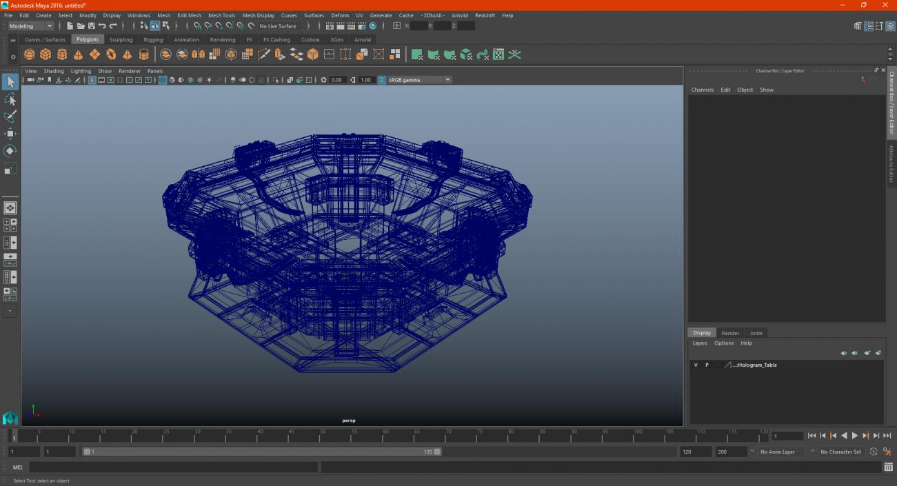 Hologram Table 3D model