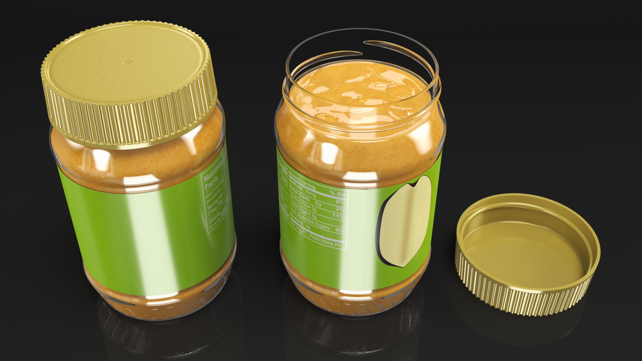 3D model Creamy Peanut Butter