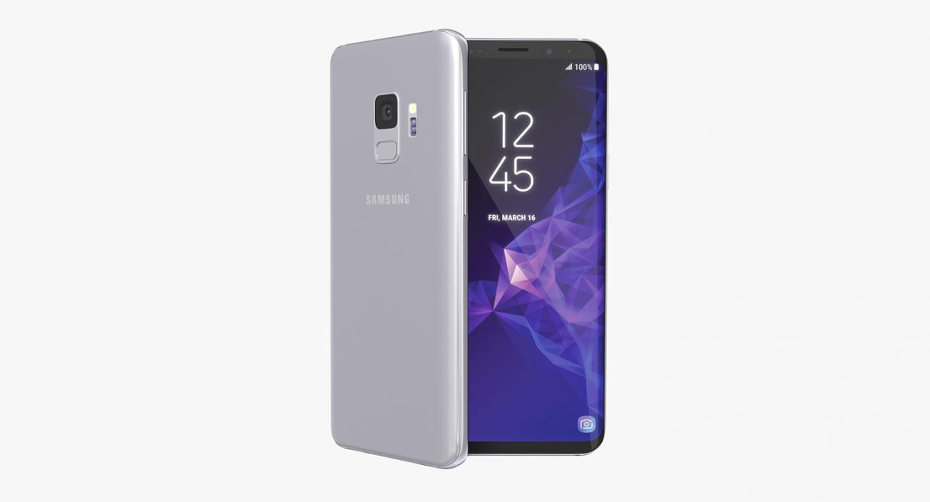 3D Samsung Galaxy S9 Titanium Gray