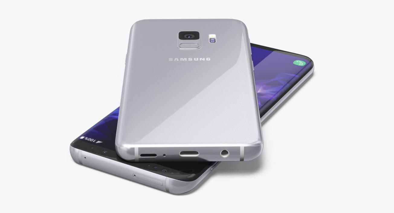 3D Samsung Galaxy S9 Titanium Gray