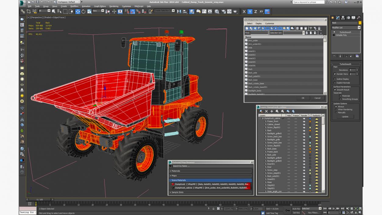 3D Cabbed Dumper Generic