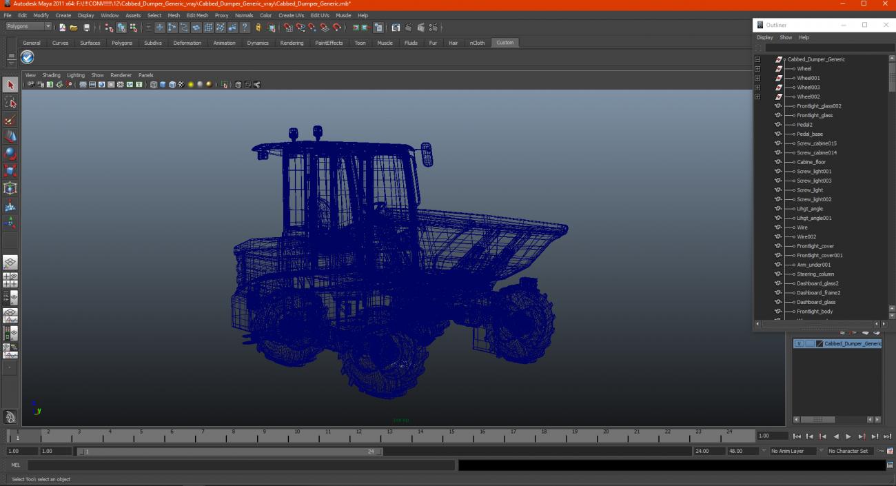 3D Cabbed Dumper Generic