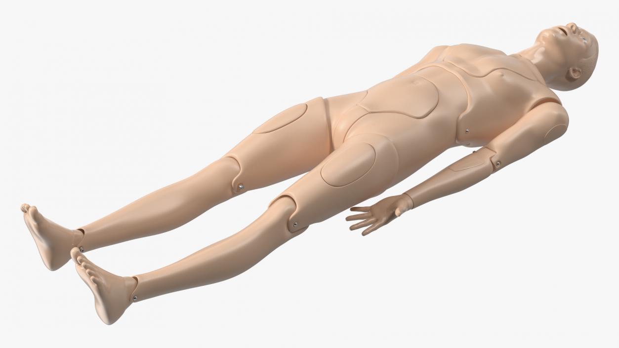 3D model Spinal Board Stretcher with Manikin