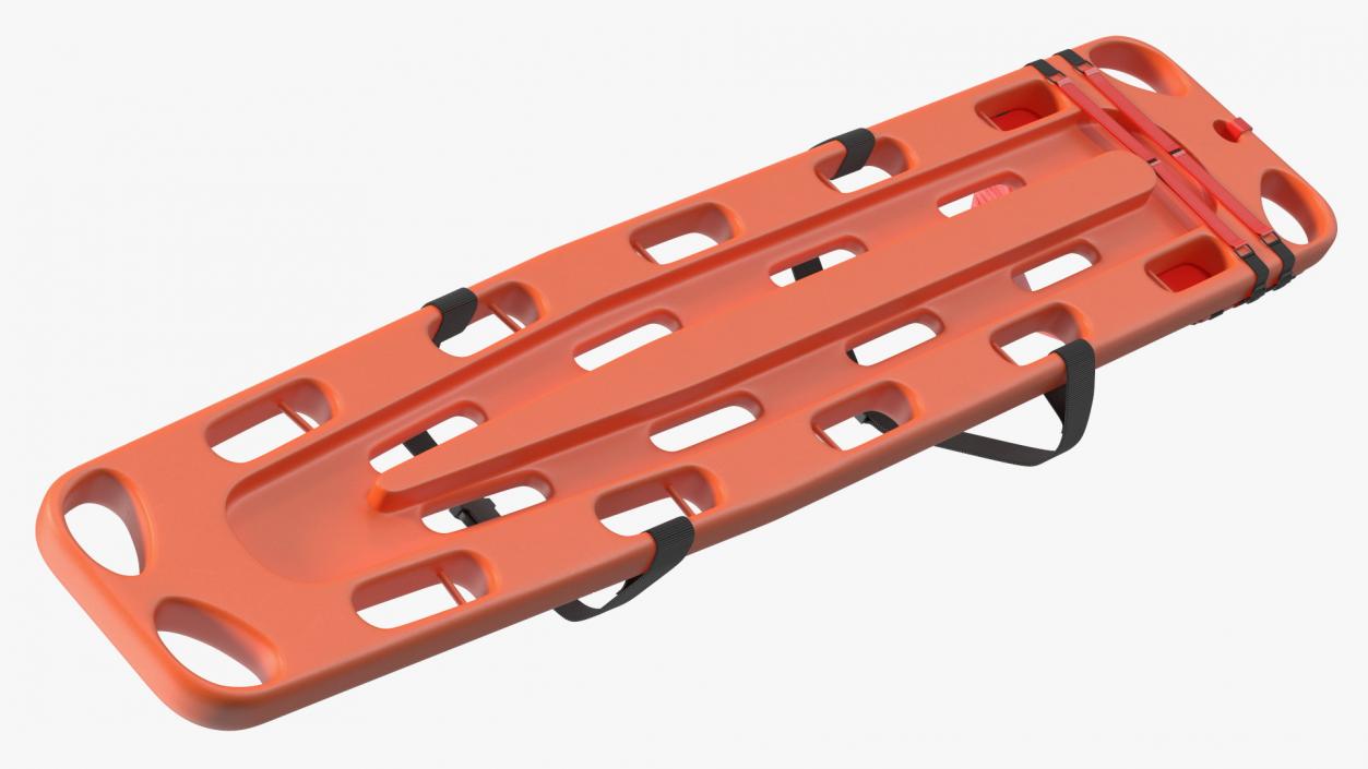 3D model Spinal Board Stretcher with Manikin