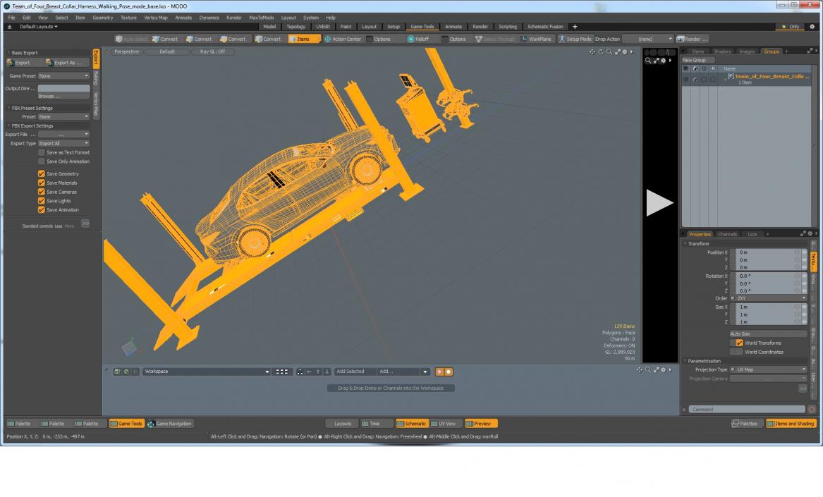 Wheel Alignment Equipment with Car 3D model