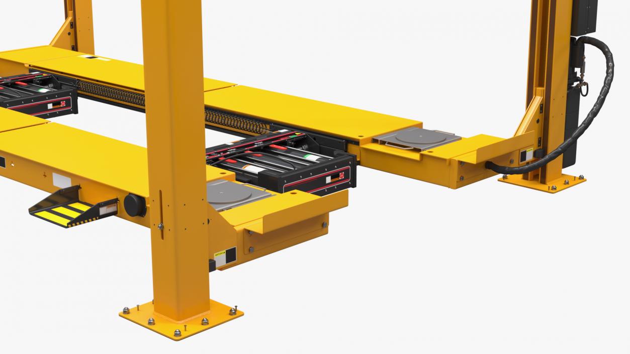 Wheel Alignment Equipment with Car 3D model